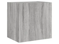 vidaXL 4-Tlg Wohnwand Grau Sonoma Holzwerkstoff 3216433