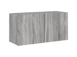 vidaXL 5-Tlg Wohnwand Grau Sonoma Holzwerkstoff 3216516
