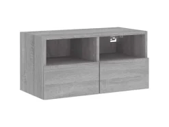 vidaXL 5-Tlg Wohnwand Grau Sonoma Holzwerkstoff 3216516