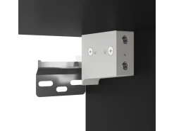 vidaXL 7-tlg. Wohnwand mit LED-Beleuchtung Schwarz Holzwerkstoff Modell 1