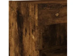 vidaXL 6-Tlg Wohnwand mit LED-Beleuchtung Räuchereiche Holzwerkstoff 3216619* Wohnwände