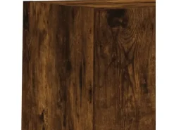 vidaXL 6-Tlg Wohnwand mit LED-Beleuchtung Räuchereiche Holzwerkstoff 3216619* Wohnwände