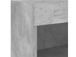 vidaXL 7-tlg. Wohnwand mit LED-Beleuchtung Betongrau Holzwerkstoff* Wohnwände