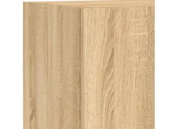 vidaXL 5-tlg. Wohnwand mit LED-Beleuchtung Sonoma-Eiche Holzwerkstoff Modell 2