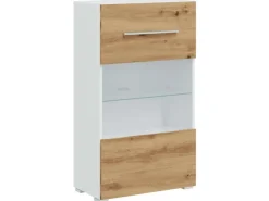 vidaXL 5-Tlg Wohnwand mit LED-Beleuchtung Artisan-Eiche Holzwerkstoff 3324234* Wohnwände