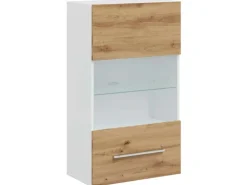 vidaXL 5-Tlg Wohnwand mit LED-Beleuchtung Artisan-Eiche Holzwerkstoff 3324234* Wohnwände