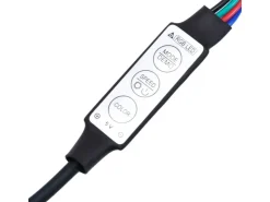 vidaXL 4-Tlg Wohnwand mit LED-Beleuchtung Räuchereiche Holzwerkstoff 3216822