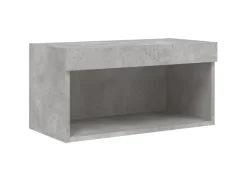 vidaXL 8-Tlg Wohnwand mit LED-Beleuchtung Holzwerkstoff 3216636* Wohnwände