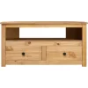 vidaXL TV-Eckschrank 93 x 49 x 49 cm Massivholz Panama-Kiefür* Wohnwände|TV-Wände