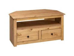 vidaXL TV-Eckschrank 93 x 49 x 49 cm Massivholz Panama-Kiefür* Wohnwände|TV-Wände