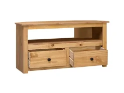vidaXL TV-Eckschrank 93 x 49 x 49 cm Massivholz Panama-Kiefür* Wohnwände|TV-Wände