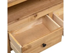 vidaXL TV-Eckschrank 93 x 49 x 49 cm Massivholz Panama-Kiefür* Wohnwände|TV-Wände