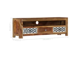 vidaXL TV-Schrank 120 x 30 x 40 cm Massivholz