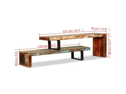 vidaXL TV-Schrank Altholz Massiv Modell 2* Wohnwände