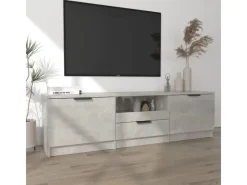vidaXL TV-Schrank Betongrau 140x35x40 cm Holzwerkstoff* Wohnwände|TV-Wände