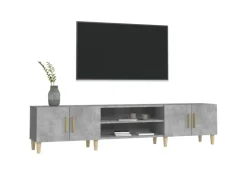 vidaXL TV-Schrank Betongrau 180x31,5x40 cm Holzwerkstoff Modell 1