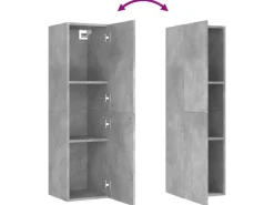 vidaXL TV-Schrank Betongrau 30,5x30x110 cm Holzwerkstoff* TV-Wände