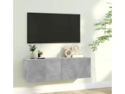 vidaXL TV-Schrank Betongrau 100x30x30 cm Holzwerkstoff* TV-Wände