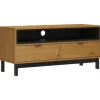 vidaXL TV-Schrank FLAM 110x40x50 cm Massivholz Kiefür Modell 1