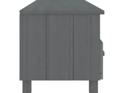 vidaXL TV-Schrank HAMAR Dunkelgrau 158x40x40 cm Massivholz Kiefür
