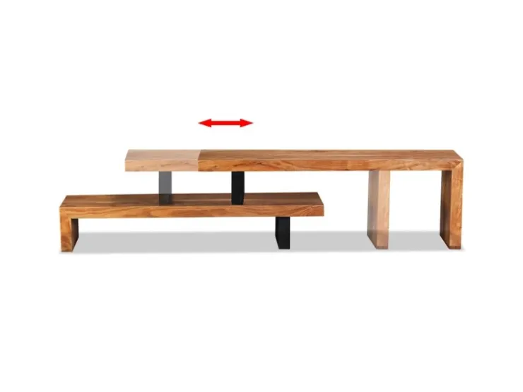 vidaXL TV-Schrank Massivholz Akazie 244583