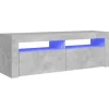 vidaXL TV-Schrank mit LED-Beleuchtung Betongrau 120x35x40 cm Modell 1* Wohnwände
