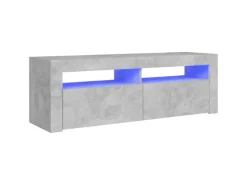 vidaXL TV-Schrank mit LED-Beleuchtung Betongrau 120x35x40 cm Modell 1* Wohnwände