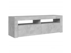 vidaXL TV-Schrank mit LED-Beleuchtung Betongrau 120x35x40 cm Modell 1* Wohnwände