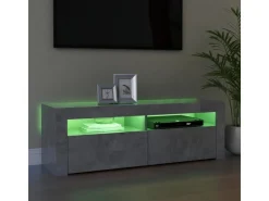 vidaXL TV-Schrank mit LED-Beleuchtung Betongrau 120x35x40 cm Modell 1* Wohnwände