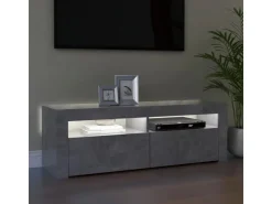 vidaXL TV-Schrank mit LED-Beleuchtung Betongrau 120x35x40 cm Modell 1* Wohnwände