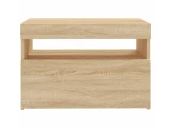 vidaXL TV-Schrank mit LED-Leuchten Sonoma-Eiche 60x35x40 cm