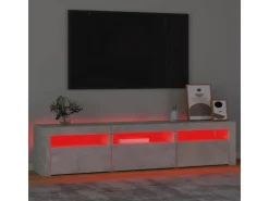 vidaXL TV-Schrank mit LED-Leuchten Betongrau 180x35x40 cm 1* Wohnwände|TV-Wände