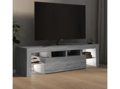 vidaXL TV-Schrank mit LED-Leuchten Grau Sonoma 140x36,5x40 cm Modell 1* Wohnwände|TV-Wände