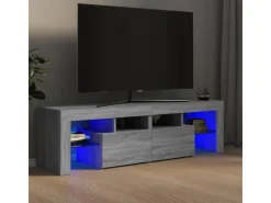 vidaXL TV-Schrank mit LED-Leuchten Grau Sonoma 140x36,5x40 cm Modell 1* Wohnwände|TV-Wände