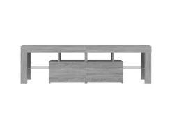 vidaXL TV-Schrank mit LED-Leuchten Grau Sonoma 140x36,5x40 cm Modell 1* Wohnwände|TV-Wände