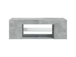 vidaXL TV-Schrank mit LED-Leuchten Betongrau 90x39x30 cm* Wohnwände