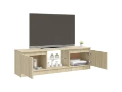 vidaXL TV-Schrank mit LED-Leuchten Sonoma-Eiche 120x30x35,5 cm