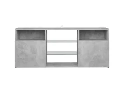 vidaXL TV-Schrank mit LED-Leuchten Betongrau 120x30x50 cm* TV-Wände