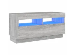 vidaXL TV-Schrank mit LED-Leuchten Grau Sonoma 80x35x40 cm* Wohnwände|TV-Wände