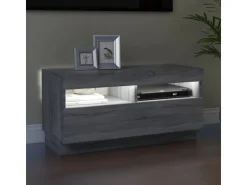 vidaXL TV-Schrank mit LED-Leuchten Grau Sonoma 80x35x40 cm* Wohnwände|TV-Wände