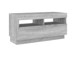 vidaXL TV-Schrank mit LED-Leuchten Grau Sonoma 80x35x40 cm* Wohnwände|TV-Wände