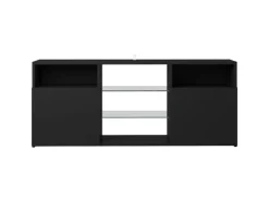 vidaXL TV-Schrank mit LED-Leuchten Schwarz 120x30x50 cm* Schränke