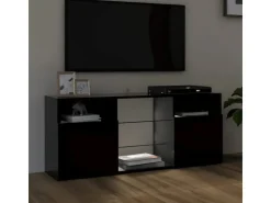 vidaXL TV-Schrank mit LED-Leuchten Schwarz 120x30x50 cm* Schränke