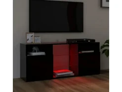 vidaXL TV-Schrank mit LED-Leuchten Schwarz 120x30x50 cm* Schränke