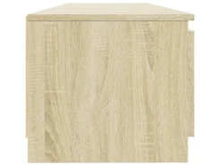 vidaXL TV-Schrank mit LED-Leuchten Sonoma-Eiche 140x40x35,5 cm* Wohnwände|TV-Wände