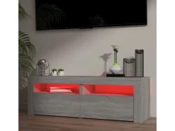vidaXL TV-Schrank mit LED-Leuchten Grau Sonoma 120x35x40 cm Modell 1* Wohnwände