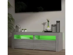 vidaXL TV-Schrank mit LED-Leuchten Grau Sonoma 120x35x40 cm Modell 1* Wohnwände