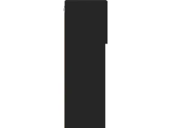 vidaXL TV-Schrank mit LED-Leuchten Schwarz 40,5x30x90 cm