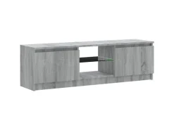 vidaXL TV-Schrank mit LED-Leuchten Grau Sonoma 120x30x35,5 cm* Wohnwände|TV-Wände