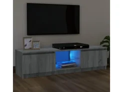 vidaXL TV-Schrank mit LED-Leuchten Grau Sonoma 120x30x35,5 cm* Wohnwände|TV-Wände